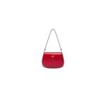 Small Prada Cleo brushed leather shoulder bag with flap