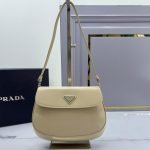 Small Prada Cleo brushed leather shoulder bag with flap - Image 2