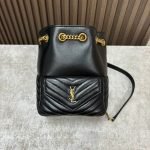 YSL Joe quilted lambskin mini bucket — Saint Laurent handbag detail view 2