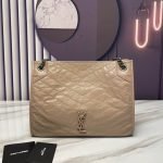 YSL NIKI SHOPPING IN VINTAGE LEATHER — Saint Laurent handbag detail view 2