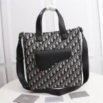 SADDLE TOTE BAG WITH SHOULDER STRAP - Image 2