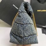 YSL PUFFER MEDIUM IN SUEDE AND DENIM - Image 3