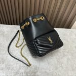 YSL Joe quilted lambskin mini bucket — Saint Laurent handbag detail view 3