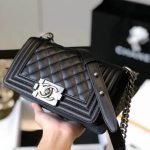 SMALL BOY CHANEL HANDBAG — Chanel handbag detail view 3
