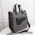 SADDLE TOTE BAG WITH SHOULDER STRAP - Image 3