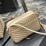 LOU CAMERA BAG IN QUILTED LEATHER — Saint Laurent handbag detail view 4