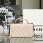CHANEL MINI FLAP WITH TOP HANDLE(HIGH-END GRADE) - Image 4