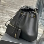 PARIS VII LARGE FLAT HOBO BAG IN SMOOTH LEATHER - Image 4