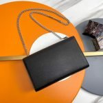 KATE MEDIUM CHAIN BAG IN GRAIN DE POUDRE EMBOSSED LEATHER - Image 4