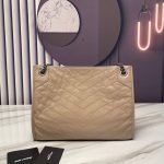 YSL NIKI SHOPPING IN VINTAGE LEATHER — Saint Laurent handbag detail view 4