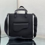SADDLE TOTE BAG WITH SHOULDER STRAP - Image 4