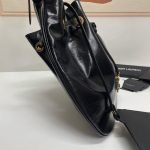 PARIS VII MEDIUM HOBO BAG IN CROCODILE-EMBOSSED PATENT LEATHER — Saint Laurent handbag detail view 5
