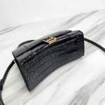 Balenciaga WOMEN’S HOURGLASS SMALL HANDBAG CROCODILE EMBOSSED — Balenciaga handbag detail view 5