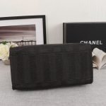CHANEL Woven Straw Raffia Striped Medium Deauville Tote - Image 5