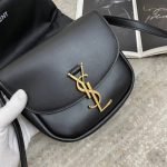 KAIA SMALL SATCHEL IN SMOOTH LEATHER — Saint Laurent handbag detail view 5