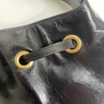 PARIS VII MEDIUM HOBO BAG IN CROCODILE-EMBOSSED PATENT LEATHER — Saint Laurent handbag detail view 6