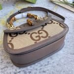 GUCCI BAMBOO 1947 JUMBO GG SMALL TOP HANDLE BAG - Image 6