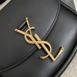 KAIA SMALL SATCHEL IN SMOOTH LEATHER — Saint Laurent handbag detail view 6