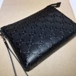 GG embossed medium messenger bag — Gucci handbag detail view 6
