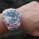 SUBMARINER SILVER BLUE / RED DIAMOND 40MM 116759 SAru-78209 - Image 10
