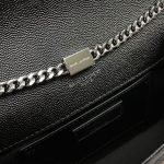 KATE MEDIUM CHAIN BAG IN GRAIN DE POUDRE EMBOSSED LEATHER - Image 7