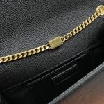 KATE MEDIUM CHAIN BAG IN GRAIN DE POUDRE EMBOSSED LEATHER - Image 7