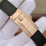 YACHT MASTER 1 GOLDEN DIAMOND BEZEL & DIAL RUBBER STRAP 40MM - Image 6