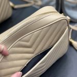 LOU CAMERA BAG IN QUILTED LEATHER — Saint Laurent handbag detail view 8