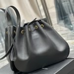 PARIS VII LARGE FLAT HOBO BAG IN SMOOTH LEATHER - Image 8