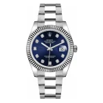 Rolex Datejust 116234 blue plate inlaid with 10 diamonds Watch