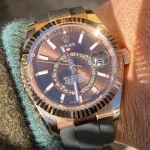 Rolex Sky-Dweller Oyster 42 mm Everose gold 326235-0005 New - Image 4