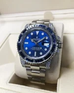 Rolex Submariner Date 116659 SABR 18k White Gold Diamonds Sapphires UNWORN - Image 5
