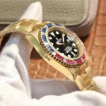 SUBMARINER GOLDEN BLUE / RED DIAMOND BLACK DIAL 40MM - Image 5