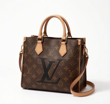 LV ONTHEGO MM in classic Monogram canvas — roomy everyday tote with dual carry options