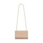 KATE MEDIUM CHAIN BAG IN GRAIN DE POUDRE EMBOSSED LEATHER