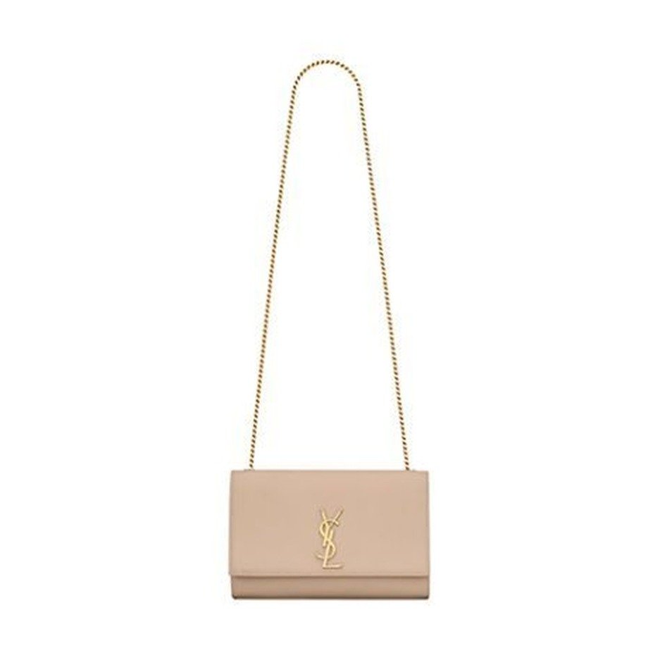 KATE MEDIUM CHAIN BAG IN GRAIN DE POUDRE EMBOSSED LEATHER - Unified KATE MEDIUM CHAIN BAG IN GRAIN DE POUDRE EMBOSSED LEATHER - Image 1