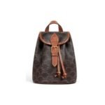 CELINE FOLCO Logo Print Calfskin Mini Backpack