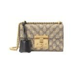 Padlock small GG bees shoulder bag