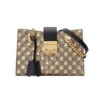 GG Padlock small GG bees shoulder bag