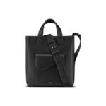 SADDLE TOTE BAG WITH SHOULDER STRAP