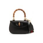 GUCCI BAMBOO 1947 JUMBO GG SMALL TOP HANDLE BAG