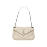 PUFFER SMALL CHAIN BAG IN QUILTED LAMBSKIN
