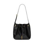 PARIS VII MEDIUM HOBO BAG IN CROCODILE-EMBOSSED PATENT LEATHER