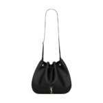 PARIS VII LARGE FLAT HOBO BAG IN SMOOTH LEATHER