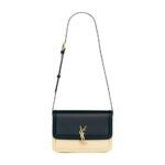 SOLFERINO MEDIUM SATCHEL IN BOX SAINT LAURENT LEATHER